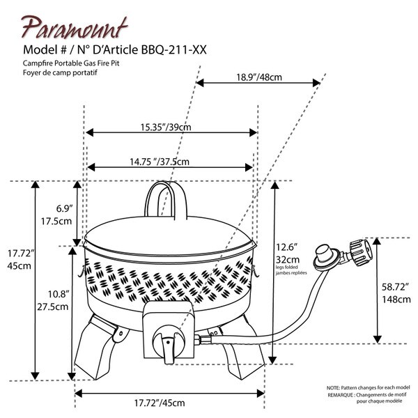 Campfire Portable gas firepit