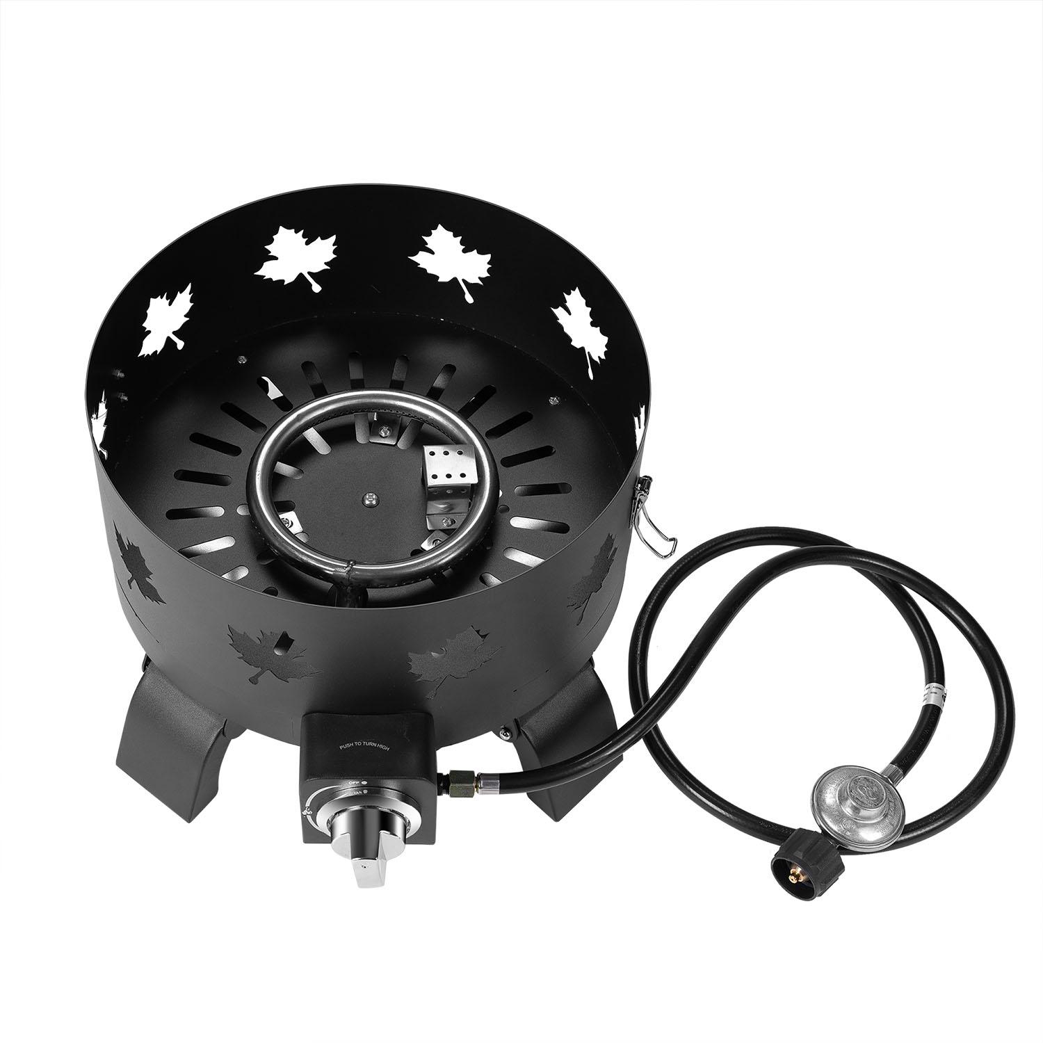 Paramount Maple Leaf Pattern Campfire Portable Gas Fire Pit Paramount Maple Leaf Pattern Campfire Portable Gas Fire Pit