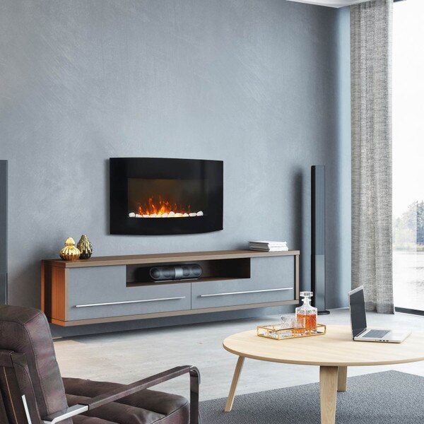 Paramount 36 inch Stirling Curved Fireplace