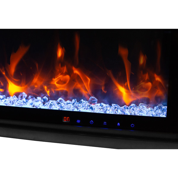 72IN smart electric fireplace