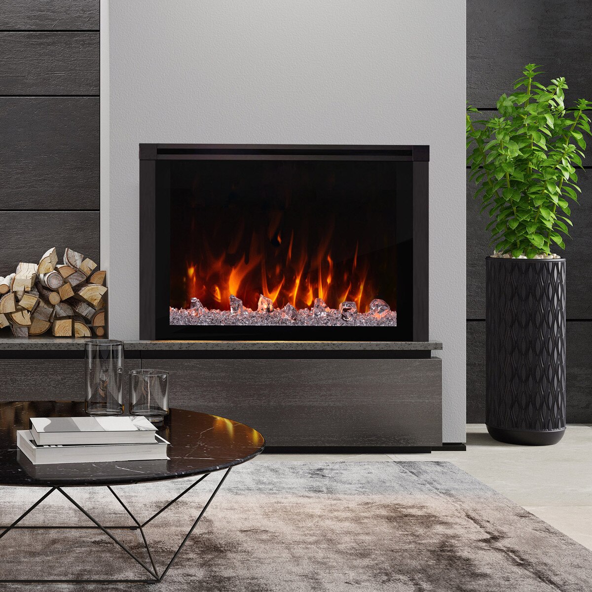 36 inch built in fireplace