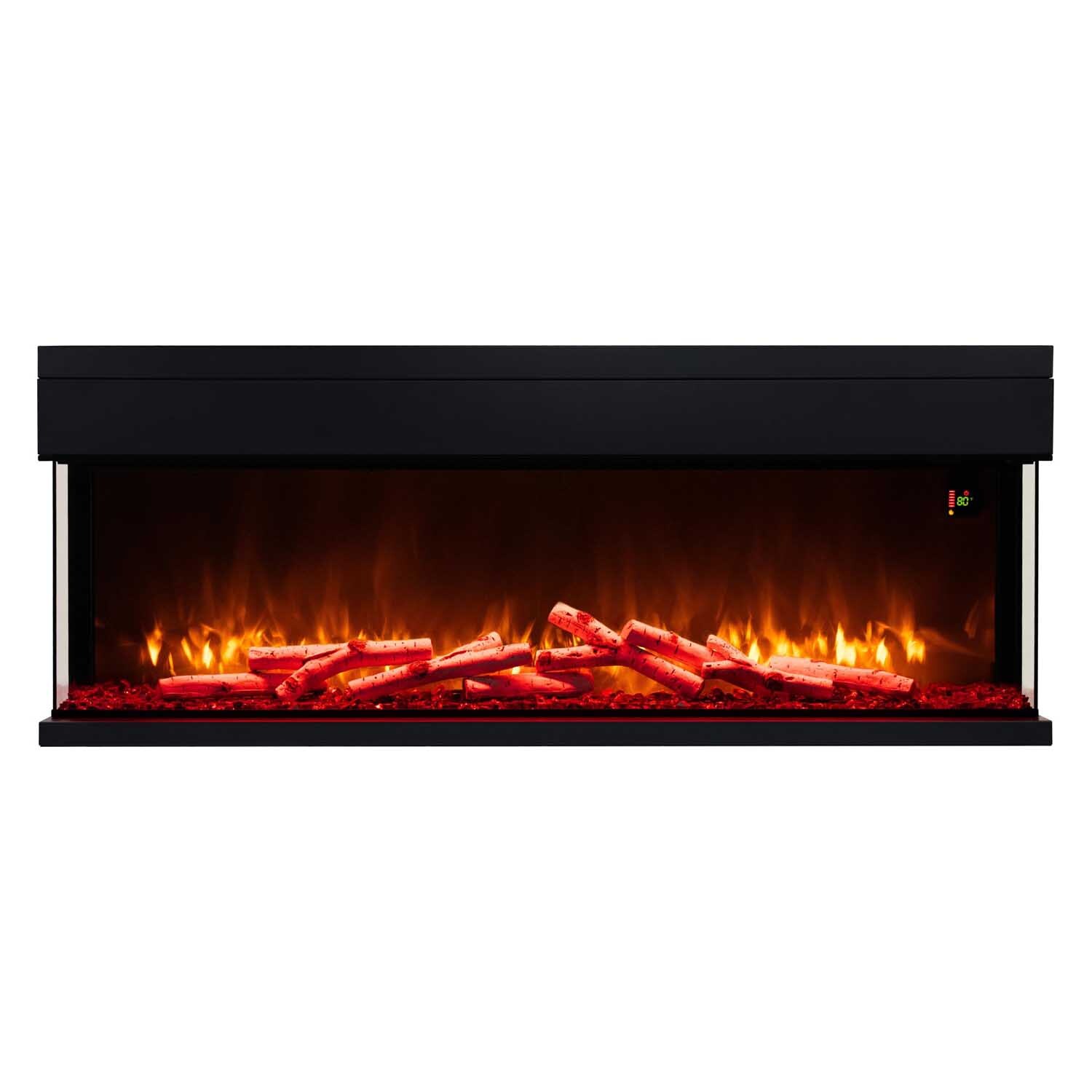 Paramount Crystal Edge Multi-Sided Electric Fireplace, 50IN