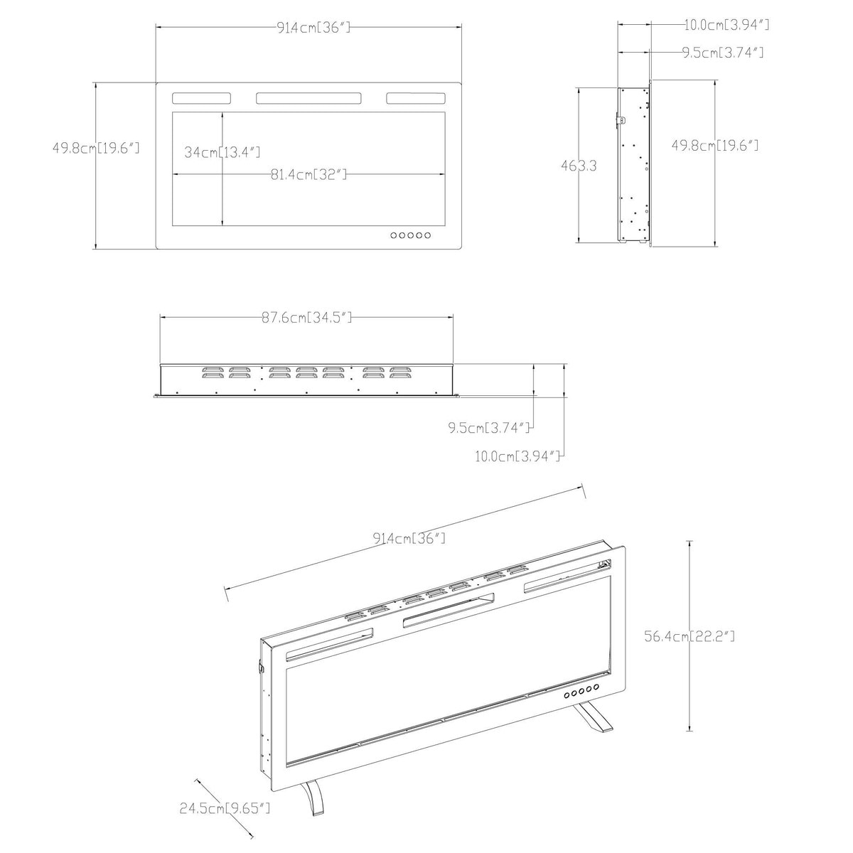 Mirage 2 Electric Fireplace