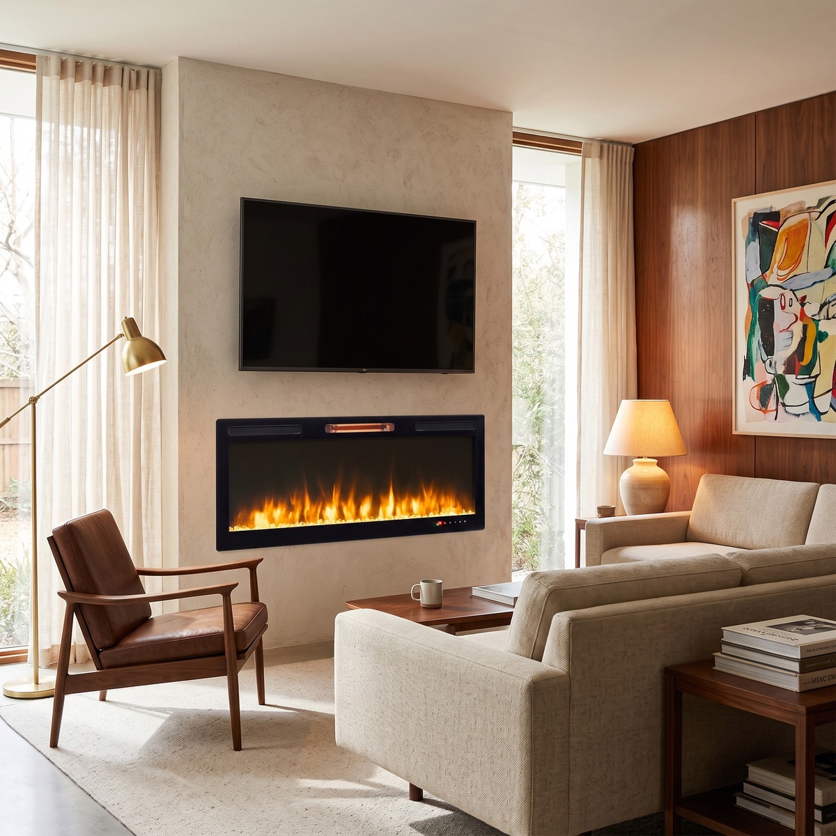 Mirage 2 Electric Fireplace, 60IN