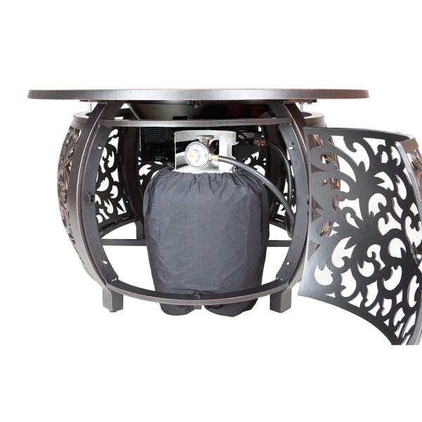 Angie Aluminum Fire Table