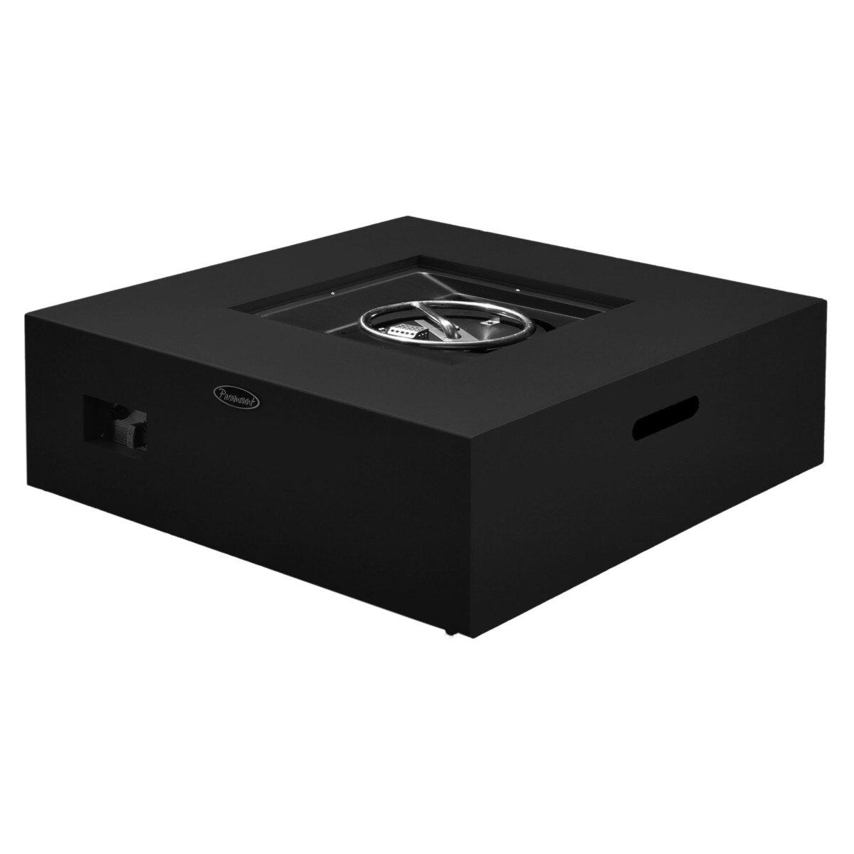 Paramount Concrete Look Convertible Aluminum Fire Table, Low Square