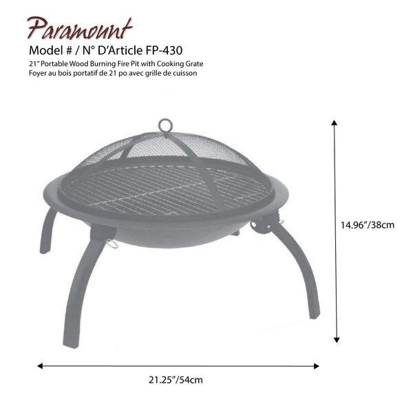 Portable Wood Burning Firepit