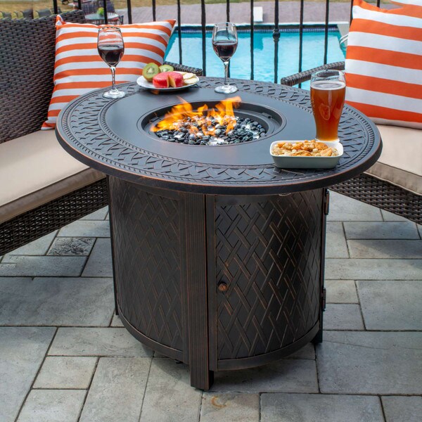 Aluminum Gas Firepit Table