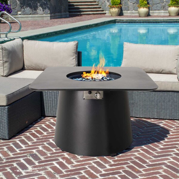 Opus Square Gas Fire Pit Table