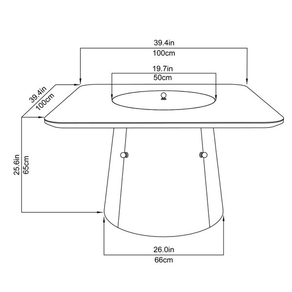 Paramount Opus Fire Pit Table