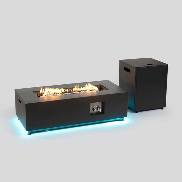 Aurora LED Gas Firepit Table