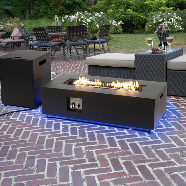 Aurora LED Gas Firepit Table