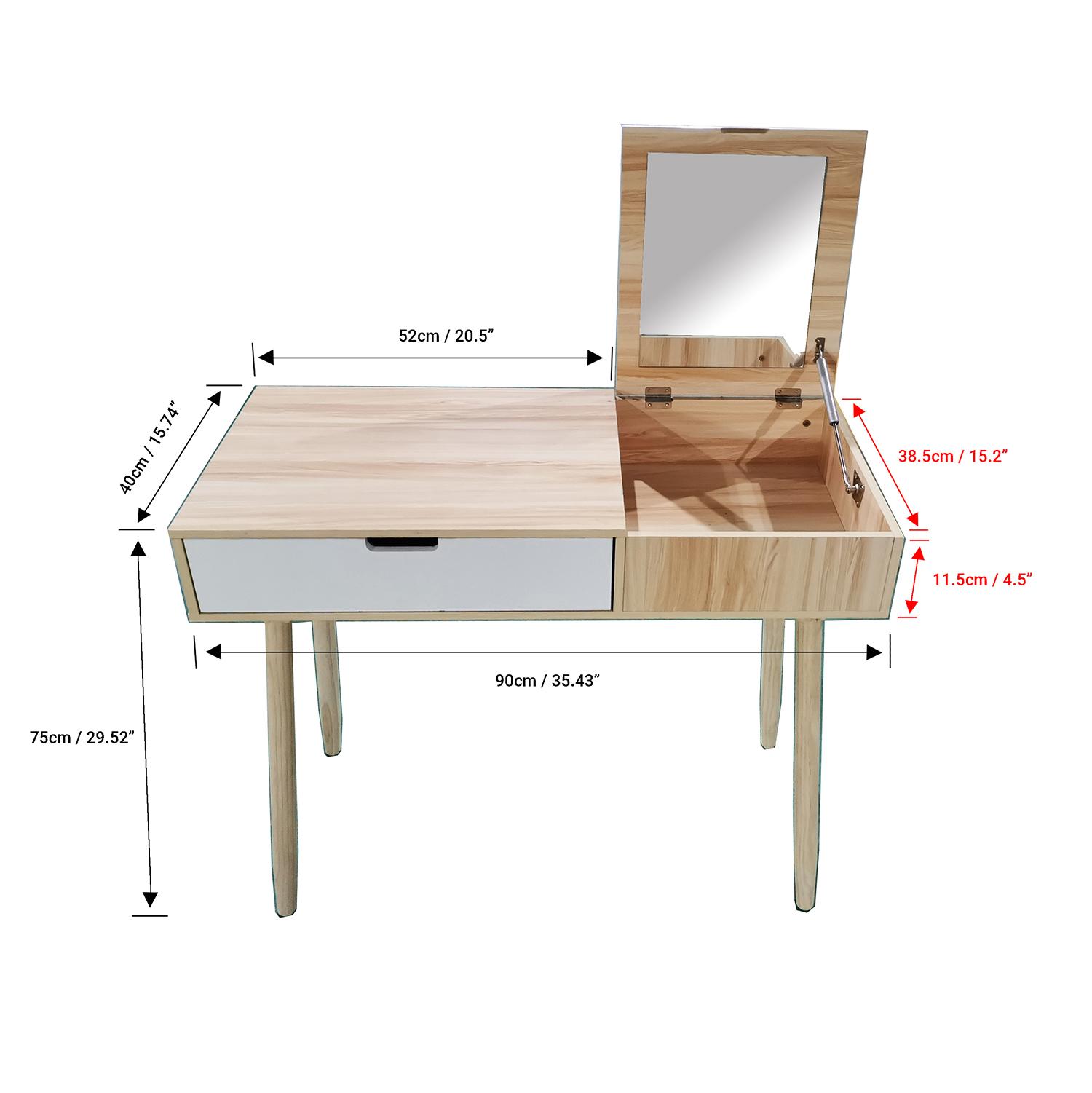 JR Home Collection Leo 2 Tone Table with Flip Up | JR Home JR Home Collection Leo 2 Tone Table with Flip Up | JR Home