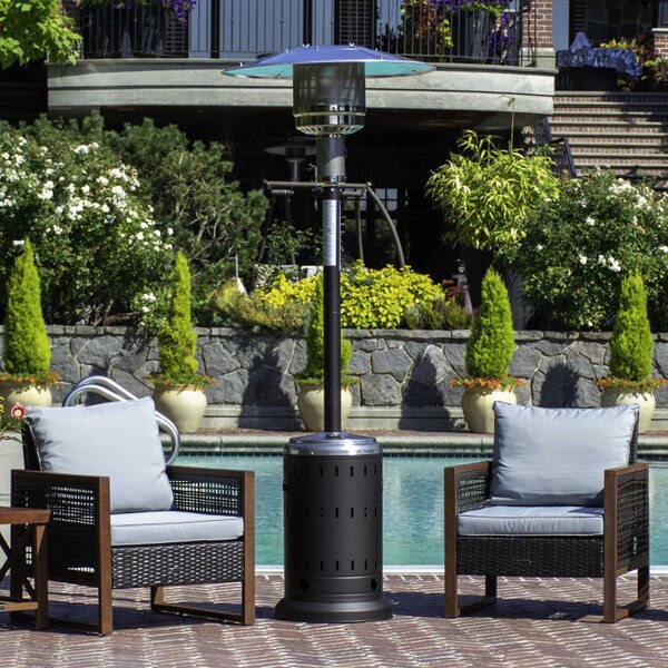 Paramount Black and Stainless Patio Heater | JR Home