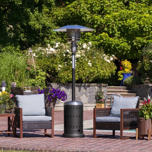 Paramount Black and Stainless Patio Heater | JR Home