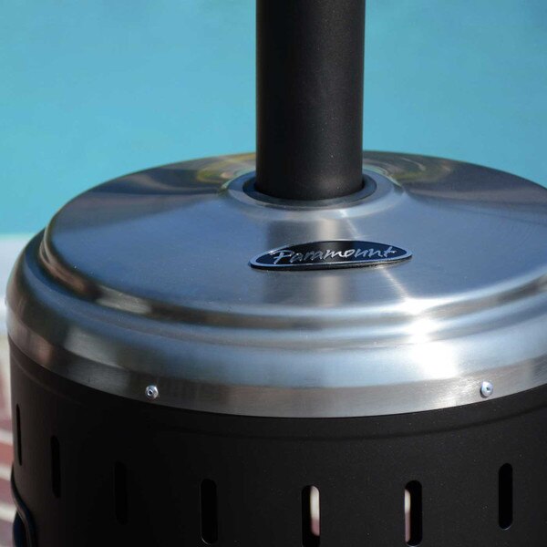 Paramount Black and Stainless Patio Heater | JR Home