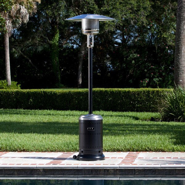 OPEN BOX*** Paramount Black and Stainless Patio Heater | JR Home