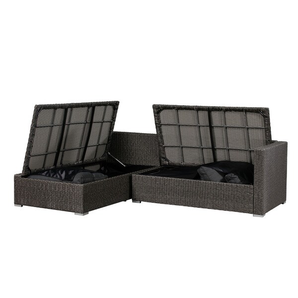 Emmett Outdoor Sofa Set, Grey