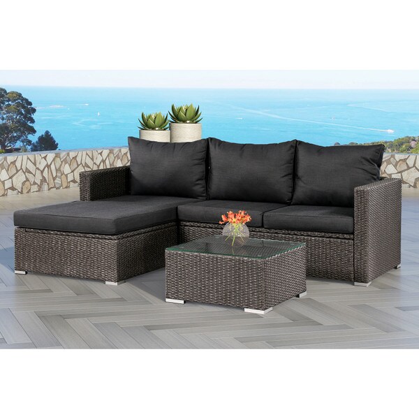 Emmett Outdoor Sofa Set, Grey
