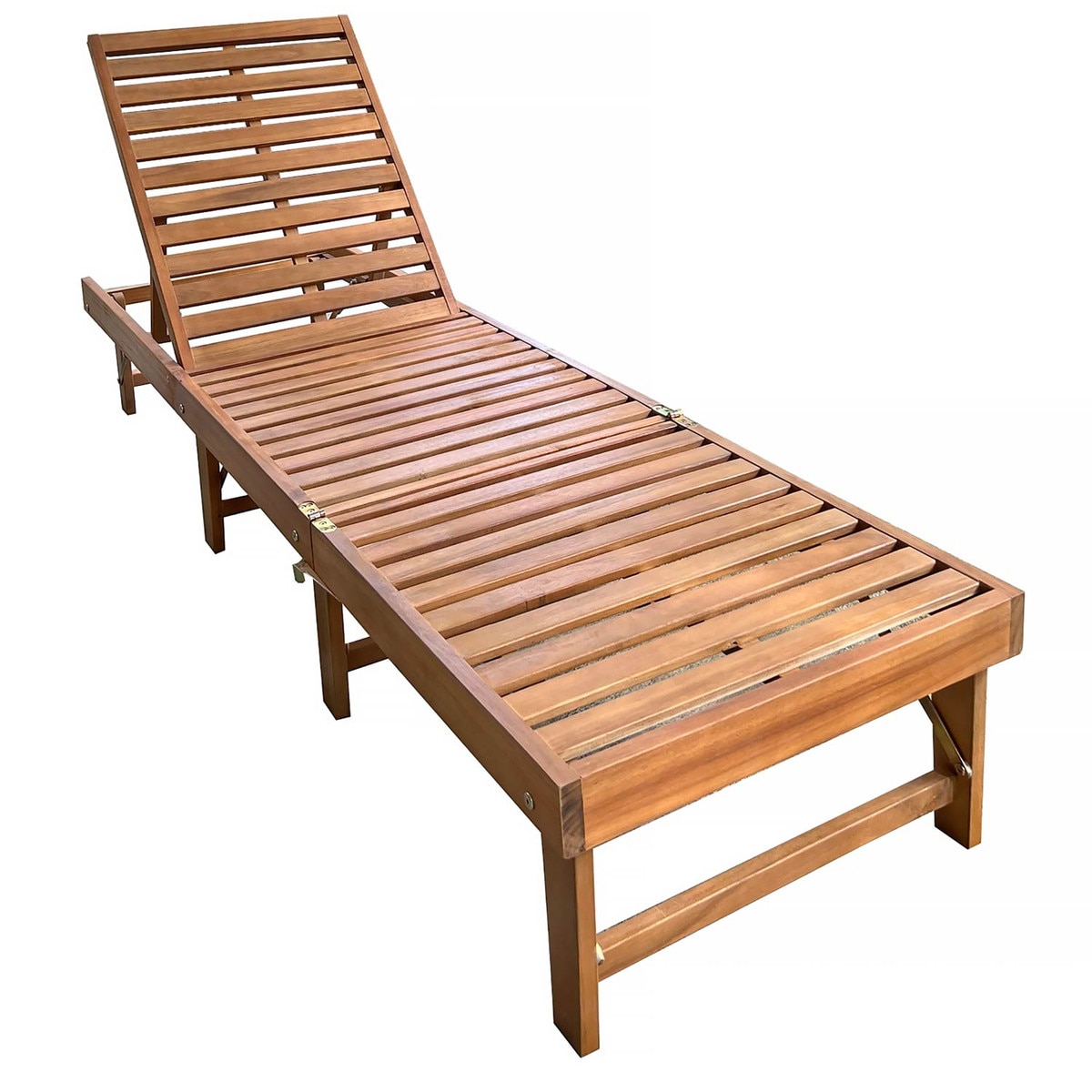 Acacia Wood Foldable Lounger