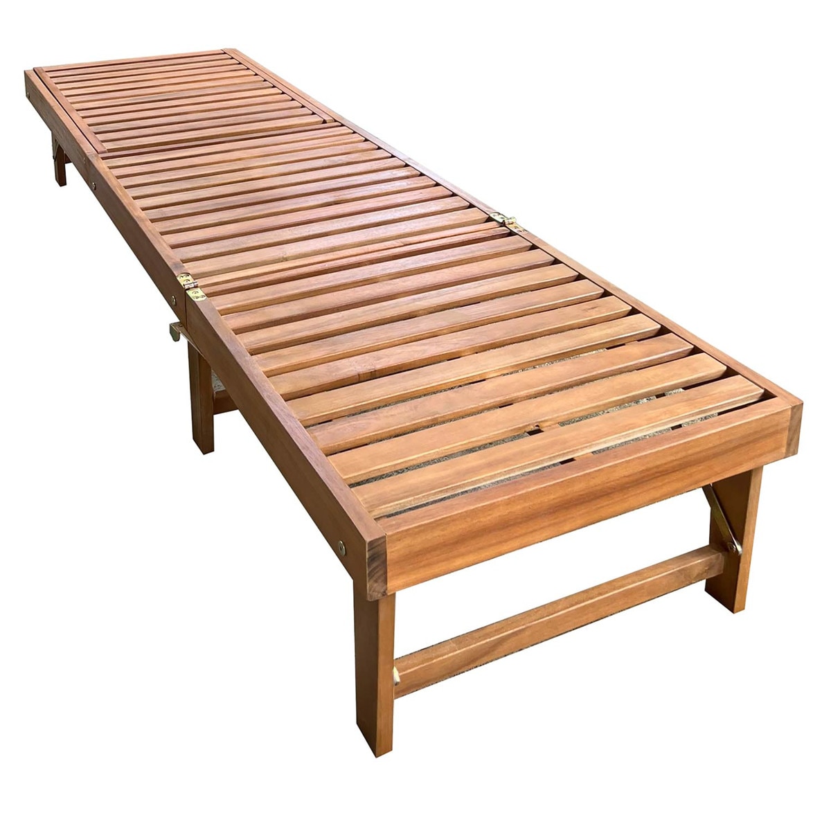 Acacia Wood Foldable Lounger