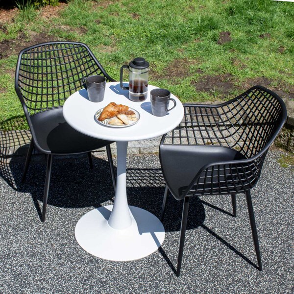 Kana Patio Bistro Set, Black