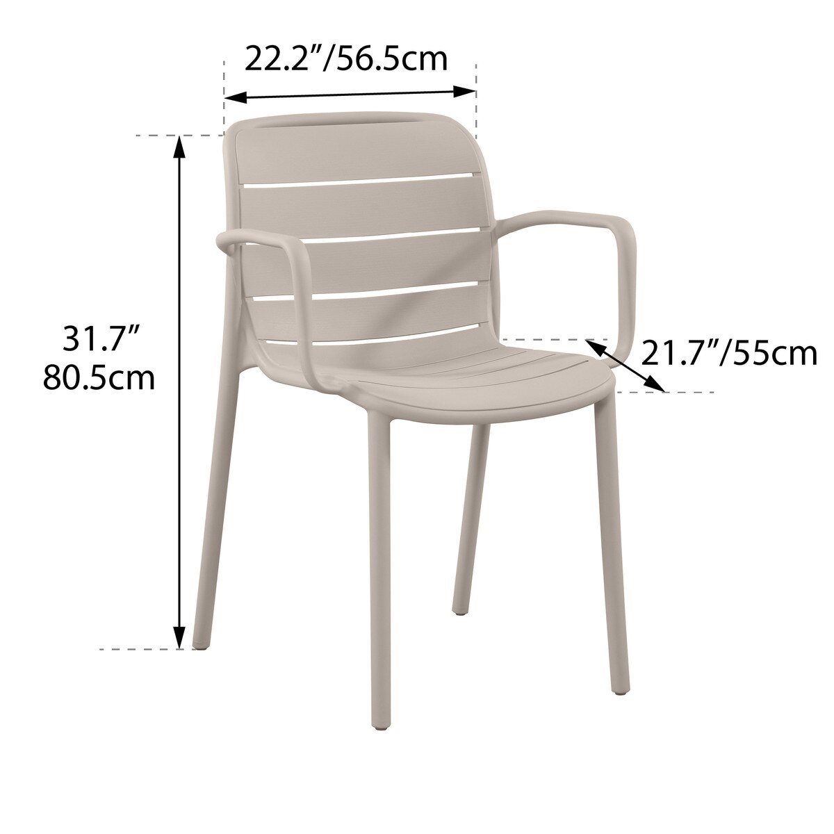 Stacking Patio Armchairs
