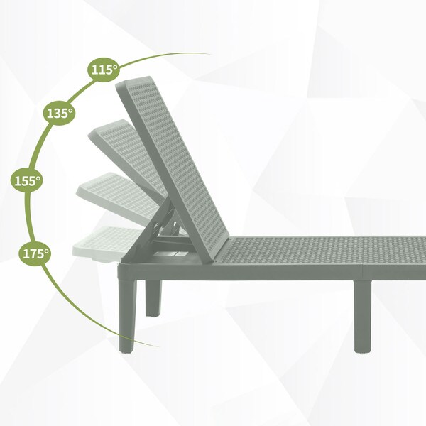 Patioflare+ Lounge Chair, Green