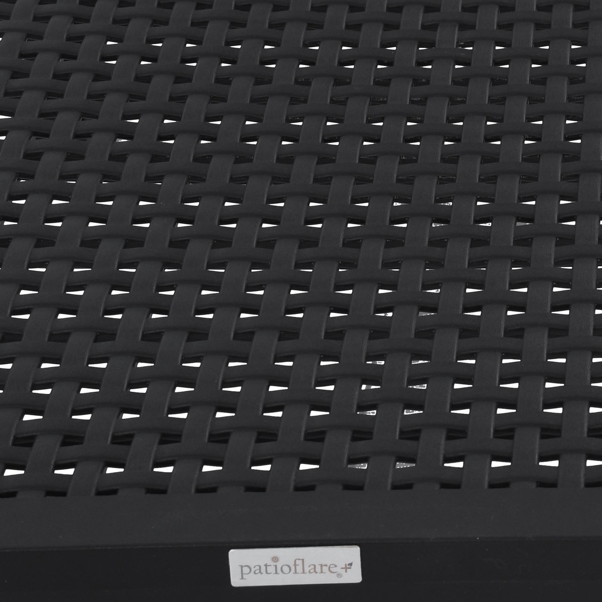 Black Outdoor Lounger