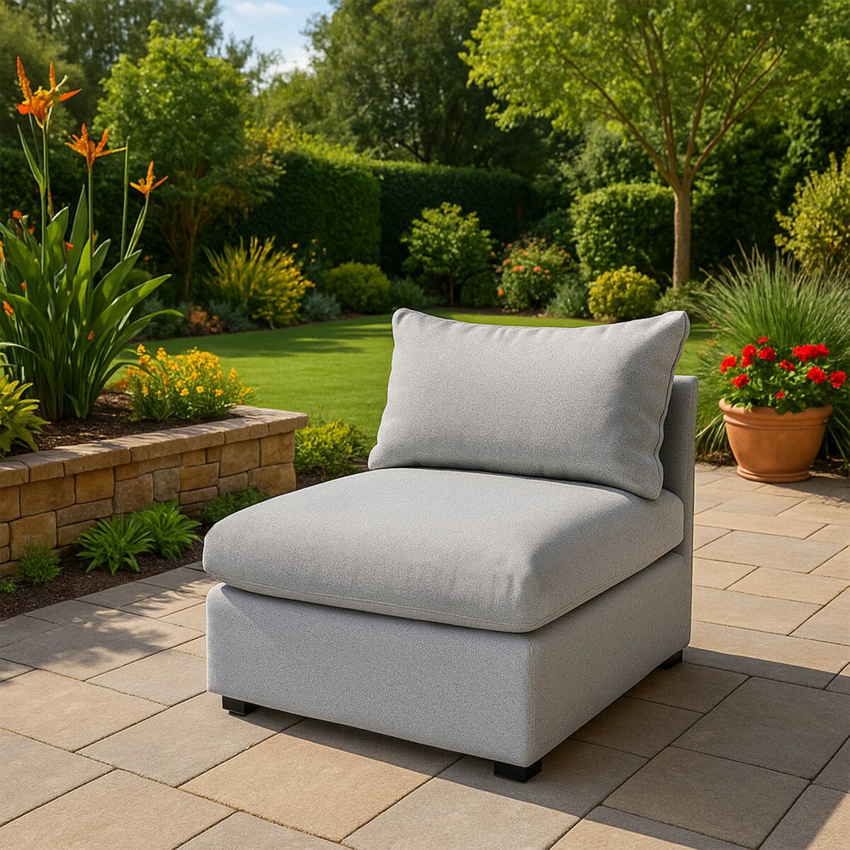 Lanai Modular Outdoor Armless Chair