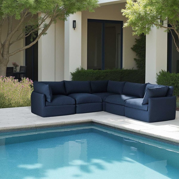 Modular L-Shape Patio Sofa Set