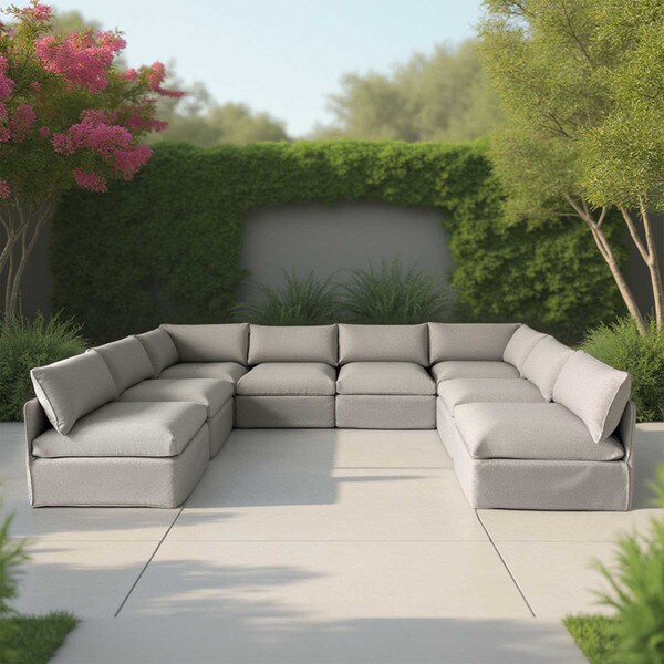 U-Shape Modular Patio Sofa Set