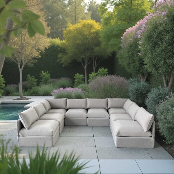 U-Shape Modular Patio Sofa Set