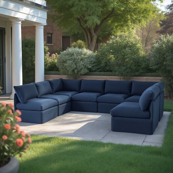 U-Shape Modular Patio Sofa Set