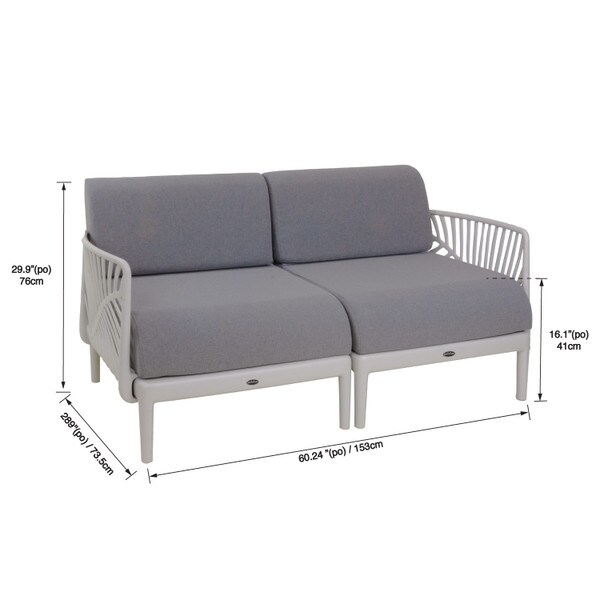 Patio Modular Sofa Love Seat