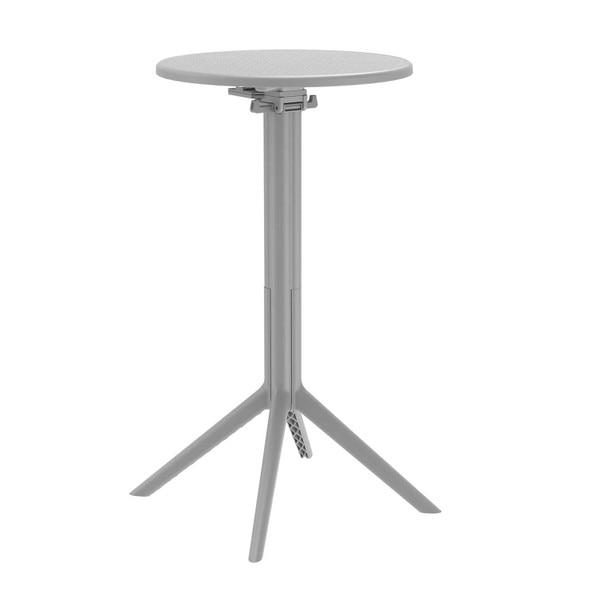 Lucca Folding Top Bar Table, Grey