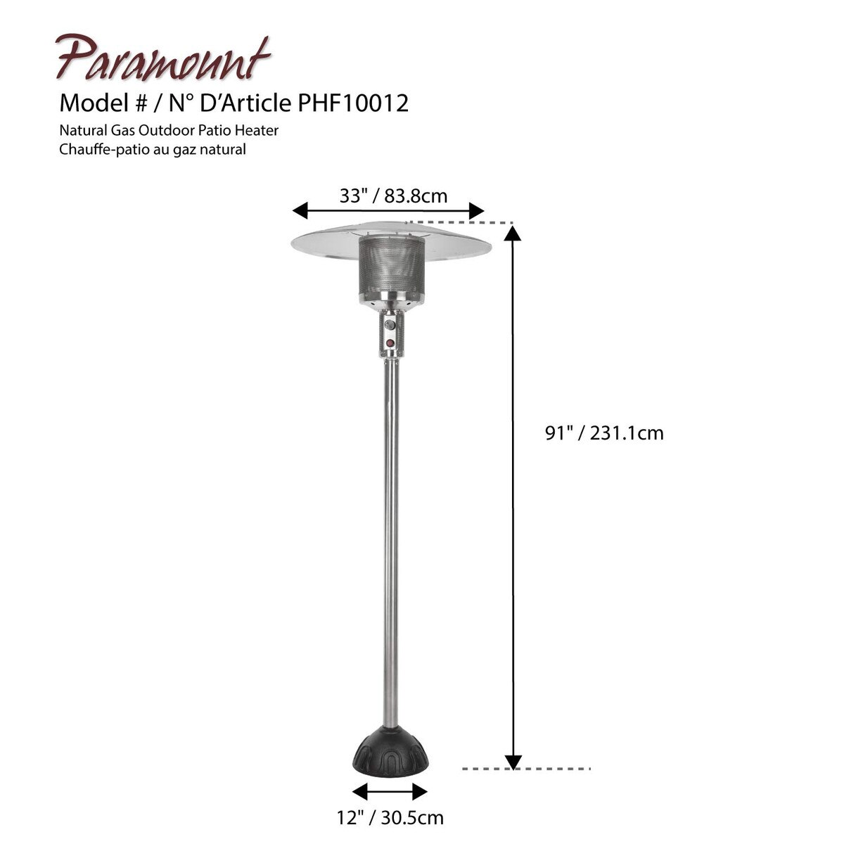 Stainless Steel Natural Gas Heater