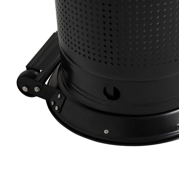 Matte black propane patio heater