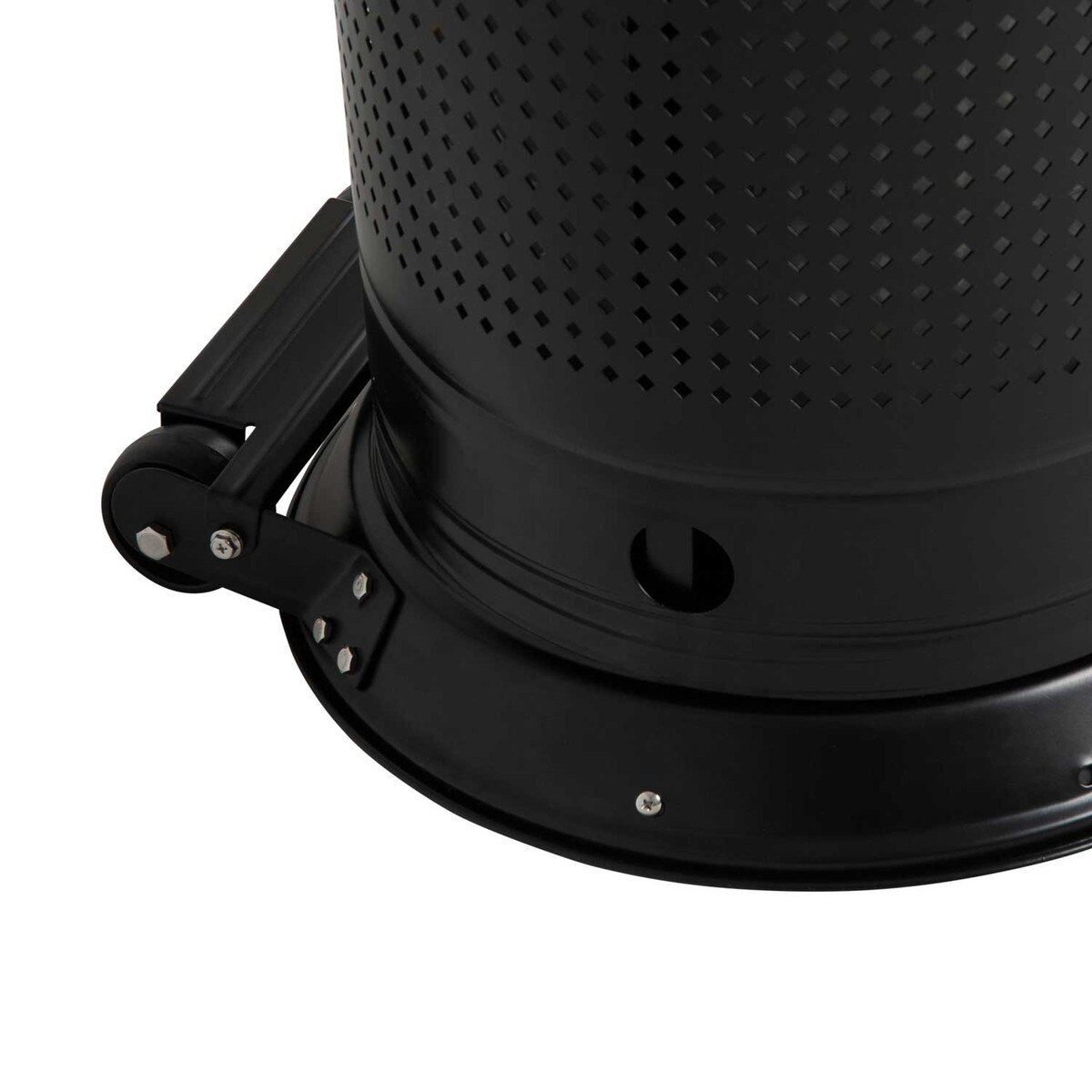 Matte black propane patio heater