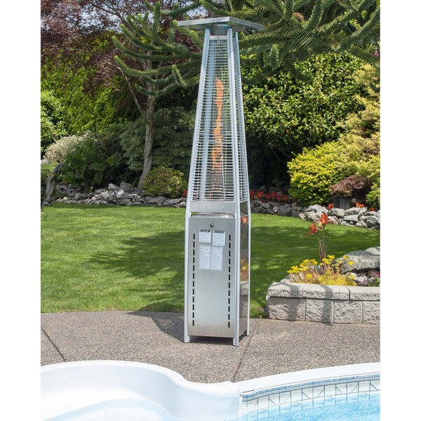 Paramount Flame Patio Heater, Stainless | JR Home