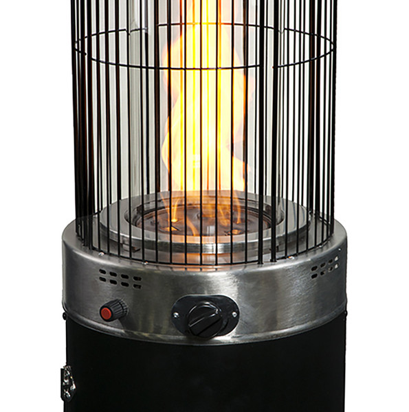 Venturi Spiral Flame Heater, Black