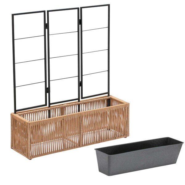 Grapevine Wicker Planter w/ Trellis