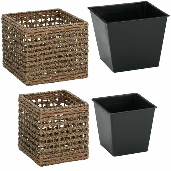 Grapevine Nesting rattan planters