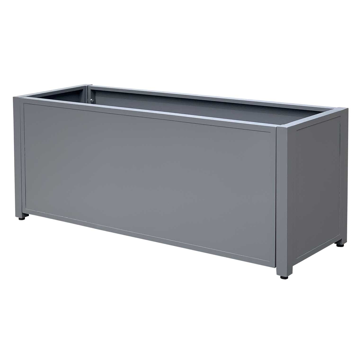 Grapevine Commercial Grade Aluminum Rectangular KD Outdoor Planter