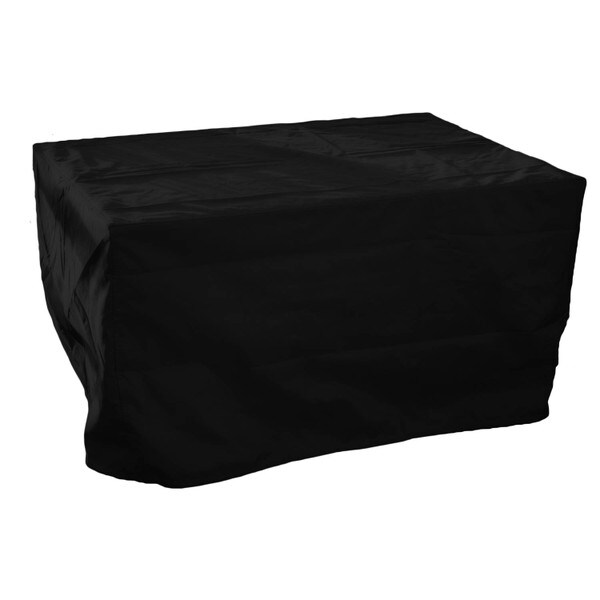 Black vinyl firepit cover