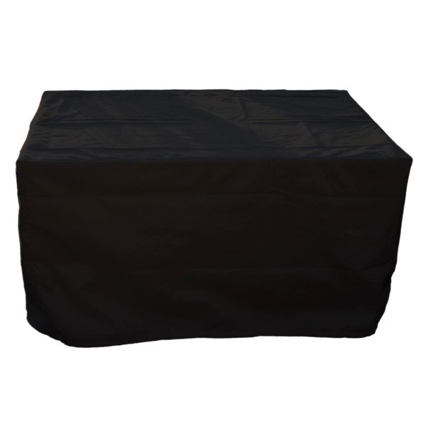 Black water-resistant firepit cover