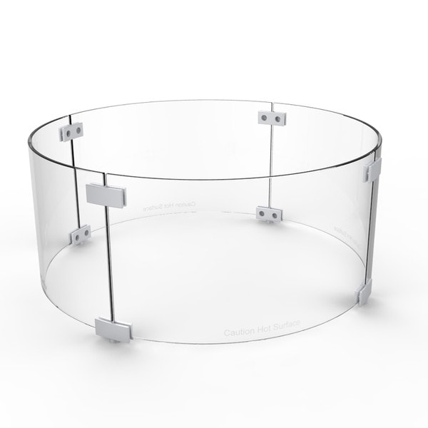 Round glass windguard 23inch